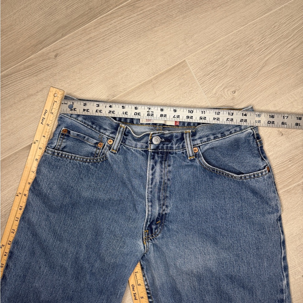 Levi’s 550 Relaxed Fit Men’s Jeans 33x32 Blue Tapered Leg Vintage Style Denim - Picture 6 of 10